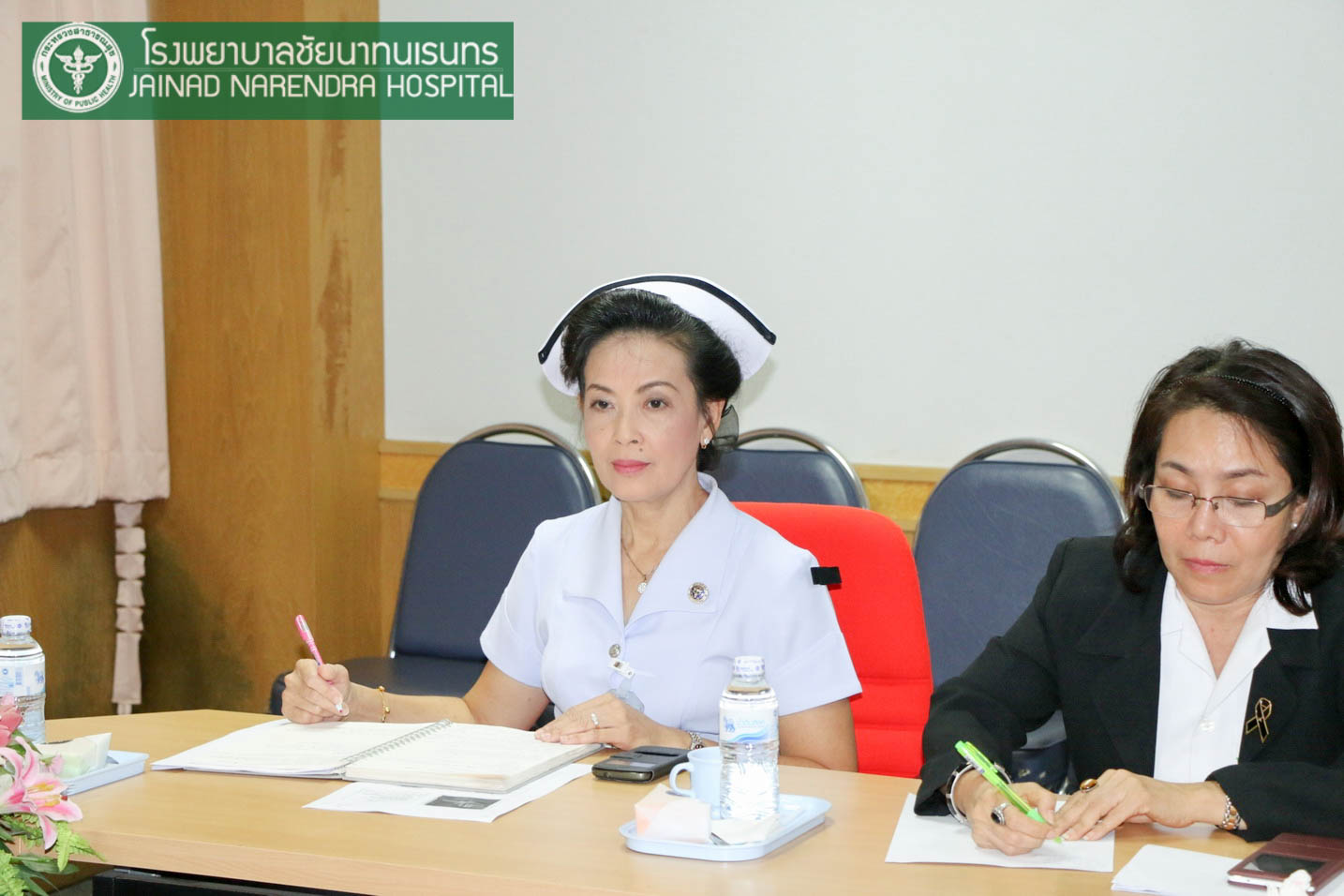 ผอ.รพ.ชัยนาทนเรนทร นำบุคลากรปรกาศเจตนารมณ์ "สุจริตตามรอยพ่อ ขอทำดีเพื่อแผ่นดิน"